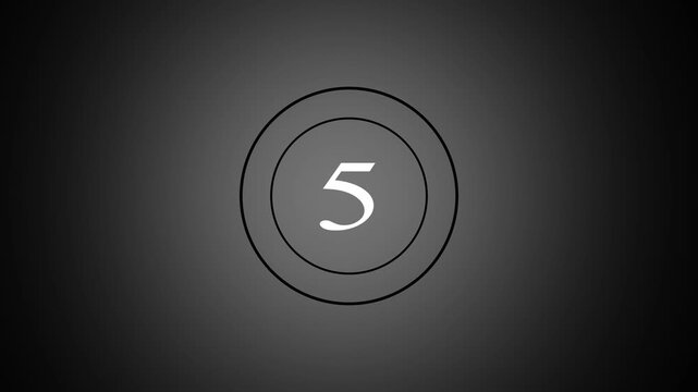 10 second countdown animation . 10 to 0 countdown icon concept. 4k video