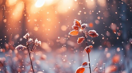 Winter wonderland sunrise