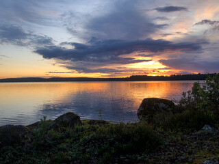 Fototapeta premium sunset over the sea