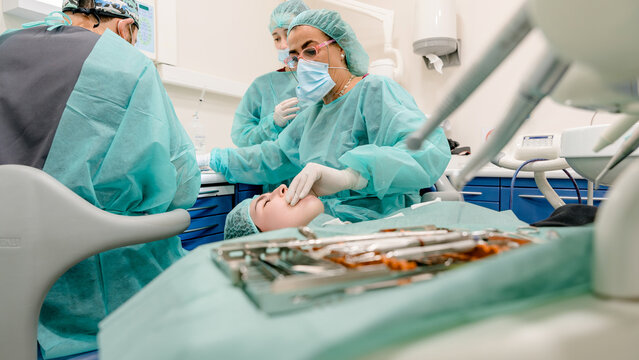 Dental grafting procedure with professional care