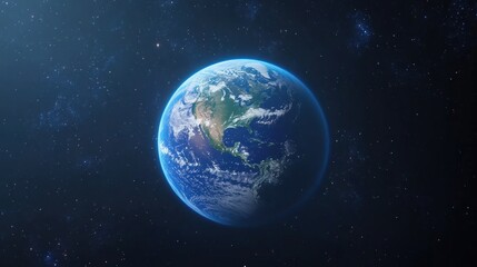 Earth from space globe view of planet earth