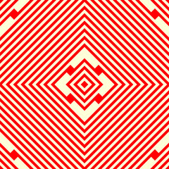Obraz premium Checks wallpaper. Seamless geometric pattern. Squares background. Diamonds ornament. Geometrical motif. Rhombuses digital paper. Tiles textile print. Linear web design. Vector.
