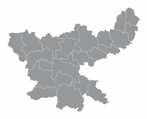 Jharkhand administrative map