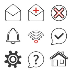 web icons set