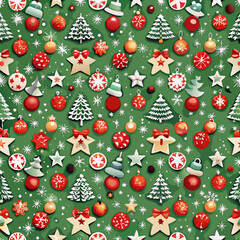 A vector of ugly christmas pattern design