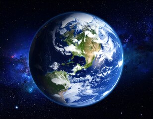 Obraz premium Earth globe in space