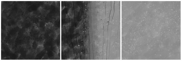 Modern interior triptych. The picture is painted by hand on a tablet.