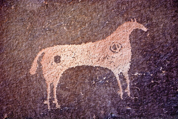 Ancient Petroglyphs at Montezuma Canyon, Near Blanding, Utah
