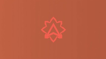 A surreal logo in infrared tones with geometric shapes and clean lines.