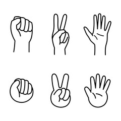 手書き_じゃんけん_ベクター素材_01