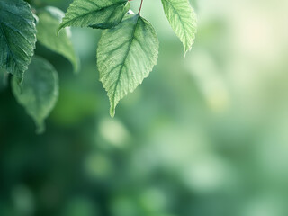 Abstract green leaf texture background, desaturated tones