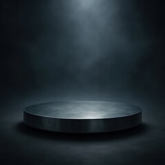 An enigmatic spotlight shines upon a sleek, industrial podium, hinting at an unveiling, a presentation, or a moment of importance.