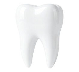 Single white tooth closeup