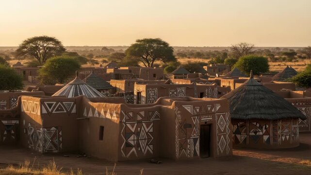 Explore the Timeless Beauty of Ti?b?l? Village, Royal Court, Burkina Faso architecture