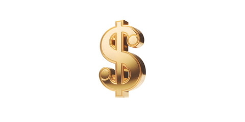 Fototapeta premium Golden Dollar Sign: Wealth, Finance, and Prosperity Symbol