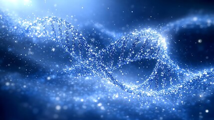 Detailed depiction of a dna molecule.