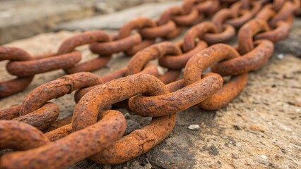 old rusty chain