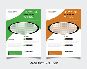 corporate business flyer, professional business flyer, modern flyer design, company flyer template