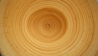 Fototapeta premium Concentric Wood Grain Pattern Showing the Passage of Time with Rings of Natural Wood Texture