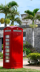 British telephone box in Bermuda