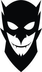 black and white face of a man