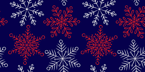 seamless boho pattern with abstract doodle elements on a dark blue background bohemian style design for home decor textile and web