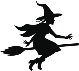 witch on a broom