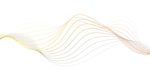 Colorful Wavy Abstract Background with Flowing Lines in Gradient Colors clean white backdrop design modern design.