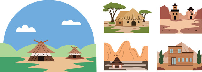 Global Mosaic of Homes Unique Dwellings in Diverse Landscapes