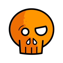 Cute funny skull.