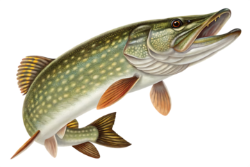 Northern Pike Fish  On AI generated by PNG