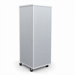 Modern mobile storage cabinet on wheels, efficient organization