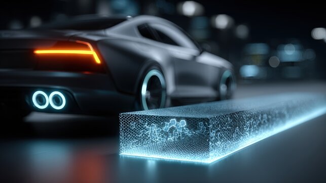 Minimalist representation of automotive tailpipe with innovative ZnO nanofiber technology