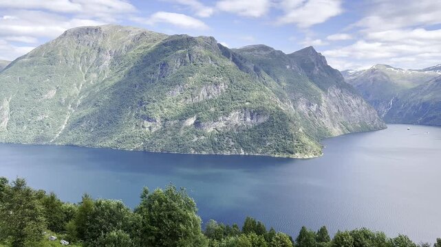 Beautiful views of the fjords of Norway
