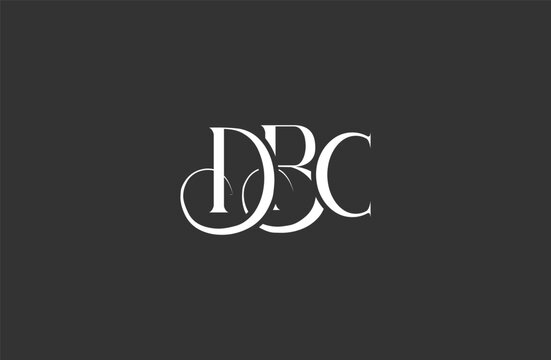 Initial DBC letter logo design. Elegant Monogram Logo Design with Decorative Elements and Typography