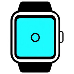 Smart Watch: A modern smart watch showcases its sleek design. The single dot on the screen hints at minimalist elegance.