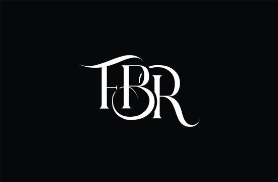 Initial FBR letter logo design. Elegant Monogram Logo Design with Decorative Elements and Typography