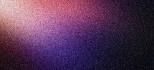 Dark grainy color gradient background, purple pink blue black colors abstract banner poster cover backdrop design