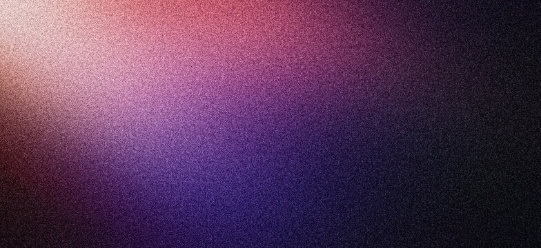 Dark grainy color gradient background, purple pink blue black colors abstract banner poster cover backdrop design