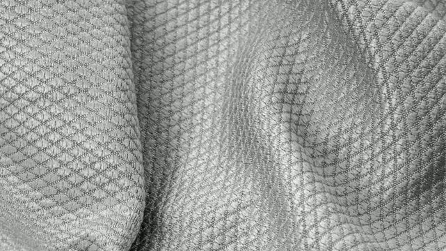 gray cotton fabric with an interesting pattern