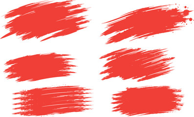 paint brush strokes, Editable vector Set of colorful brush strokes hand-drawn highlights, text highlighter pen, marker, rough grunge thick paint texture background, sketched text boxes, vector illustr