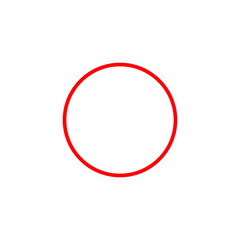 Red Circle Png. Red Circle Border Frame.