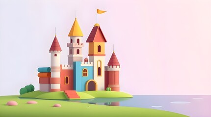 Fototapeta premium fairy tale castle