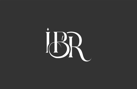 Initial IBR letter logo design. Elegant Monogram Logo Design with Decorative Elements and Typography