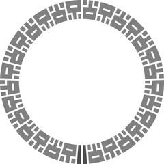 한국 전통문양 원 패턴