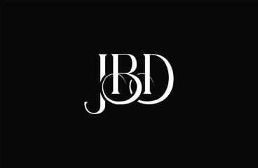 Initial JBD letter logo design. Elegant Monogram Logo Design with Decorative Elements and Typography © Mahamud
