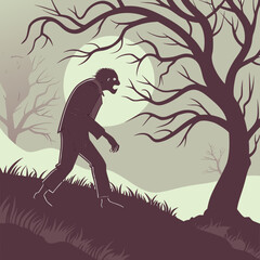 Halloween Horror Silhouette 