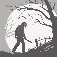 Halloween Horror Silhouette 