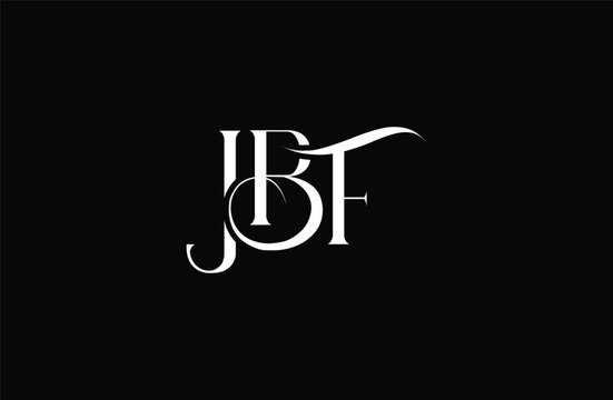 Initial JBF letter logo design. Elegant Monogram Logo Design with Decorative Elements and Typography
