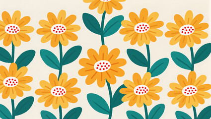 Colorful flowers bloom in a vibrant garden with joy and beauty